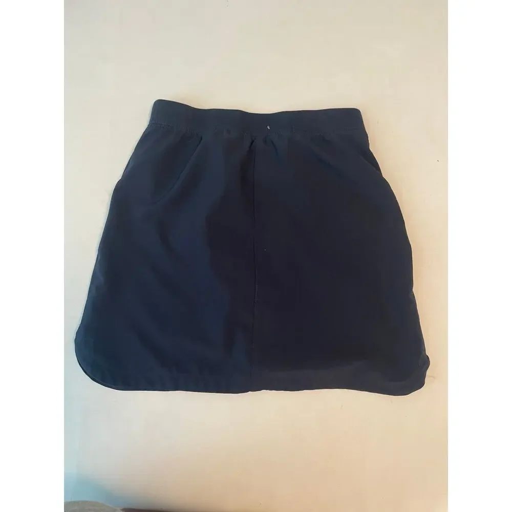 Nautica Navy Blue Performance Short Skirt Skort School Uniform Girls 12